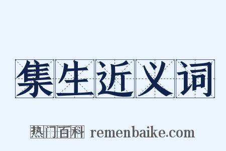 集生近义词是什么意思的图片